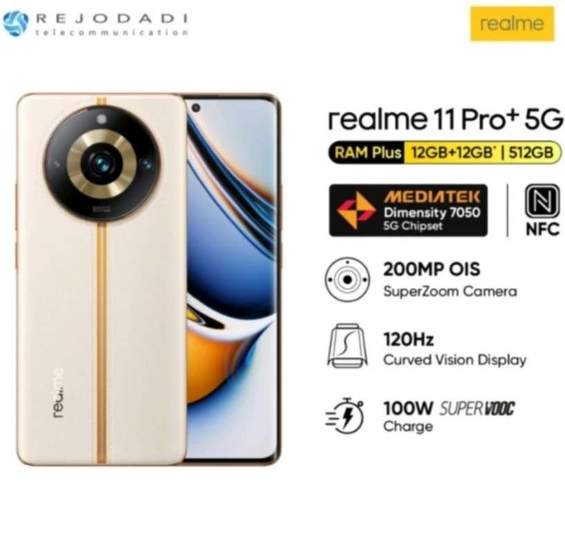 Jual REALME 11 Pro Plus 5G [12/512GB] -Garansi Resmi REALME