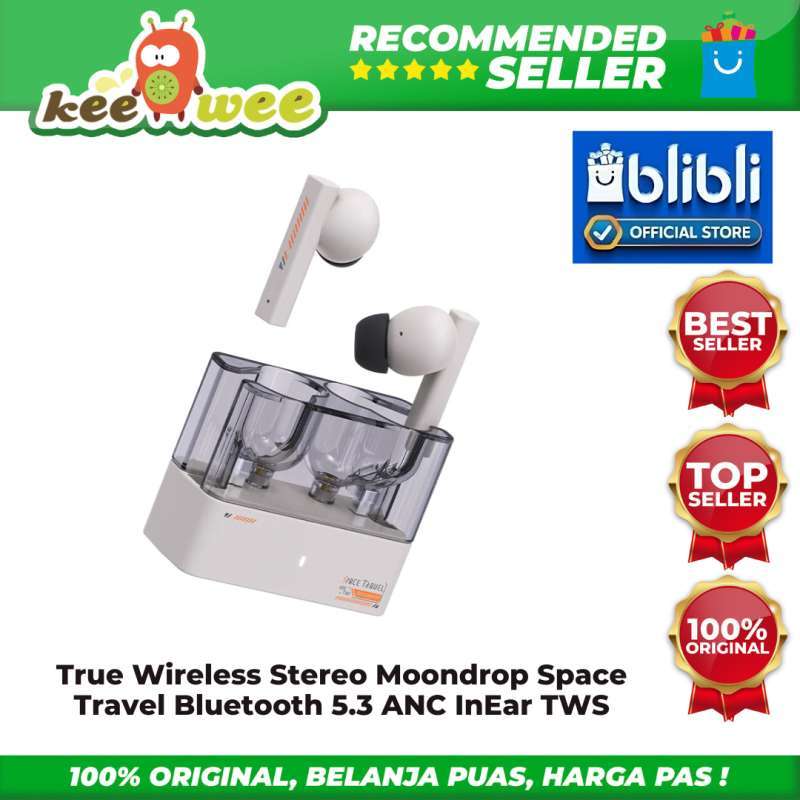 Jual Moondrop Space Travel Bluetooth 5.3 ANC True Wireless / TWS Earphone -  White - Kota Tangerang Selatan - Csi-zone