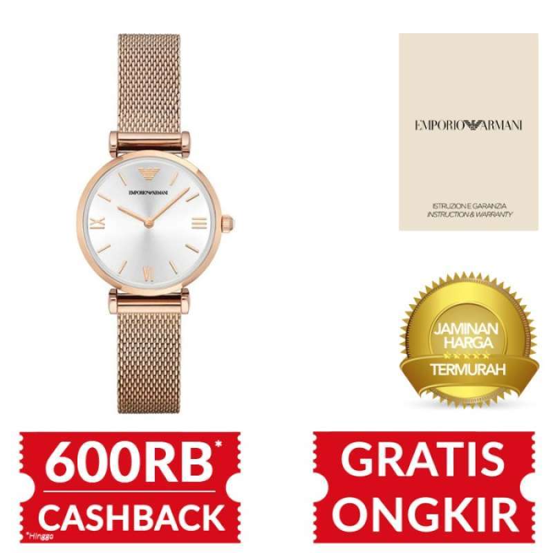 Jual Jam Tangan Wanita Emporio Armanitwo hand Rose Gold Tone Ar1956 Di Seller Bossindo Official Gempolsari Kota Bandung Blibli