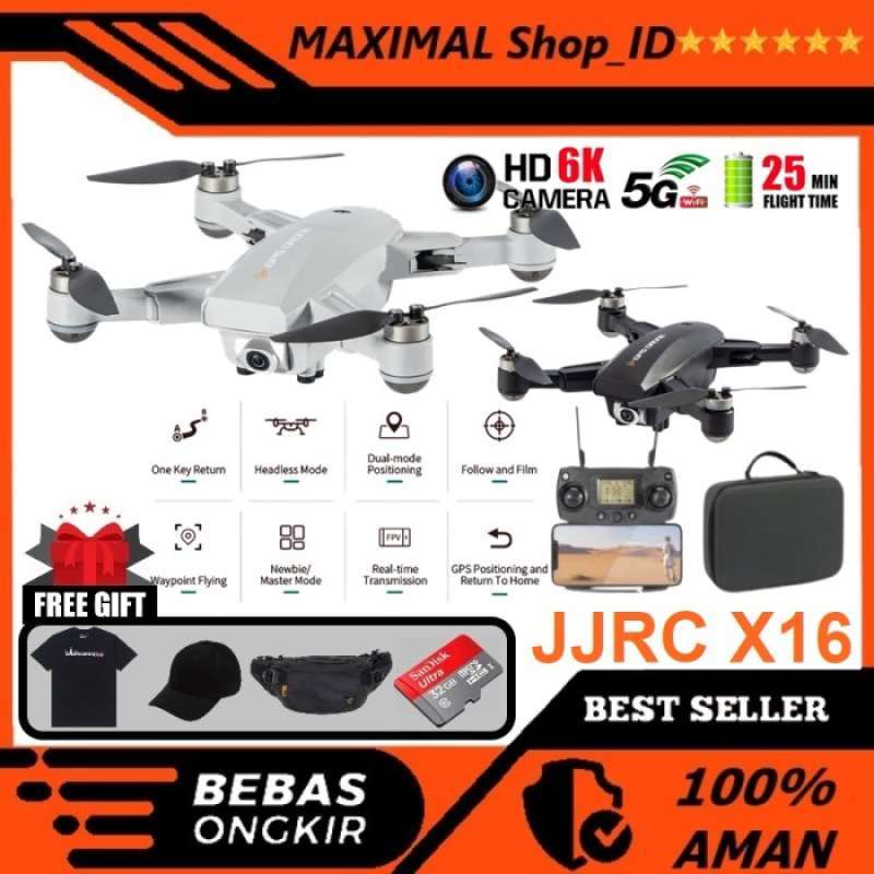 Promo Drone JJRC X16 5G Wifi GPS Drone Foldable FPV 6K Camera
