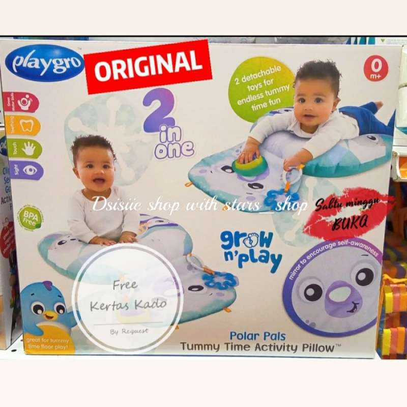 Playgro 2025 activity pillow