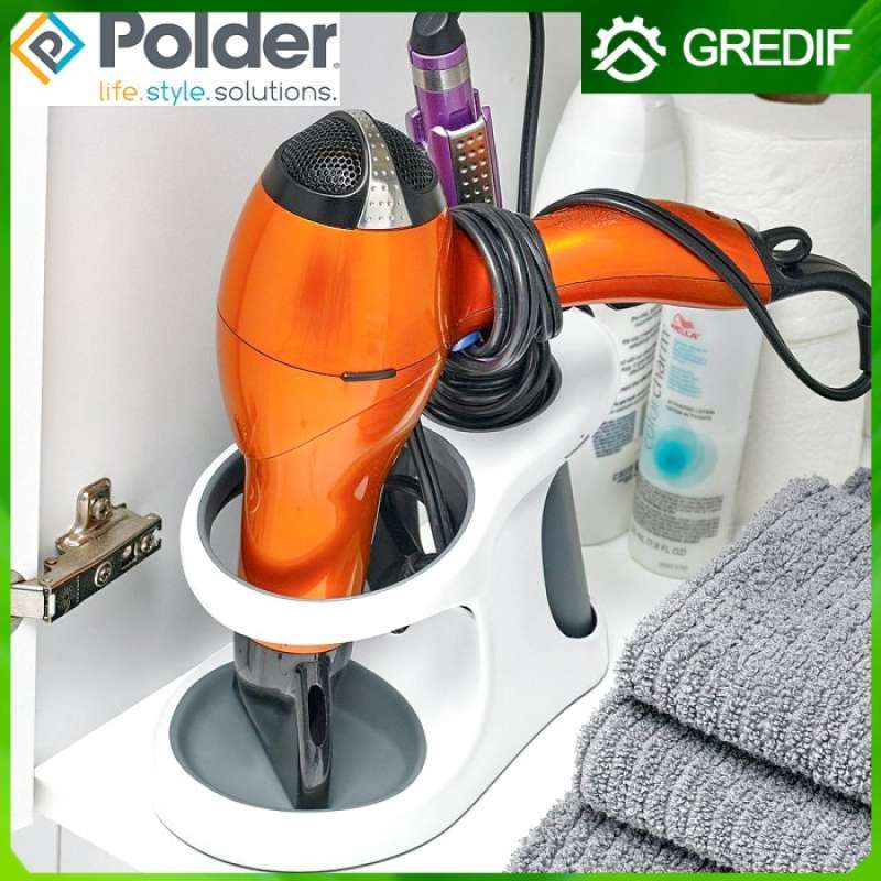 Jual polder style store holder tempat wadah catokan hair dryer