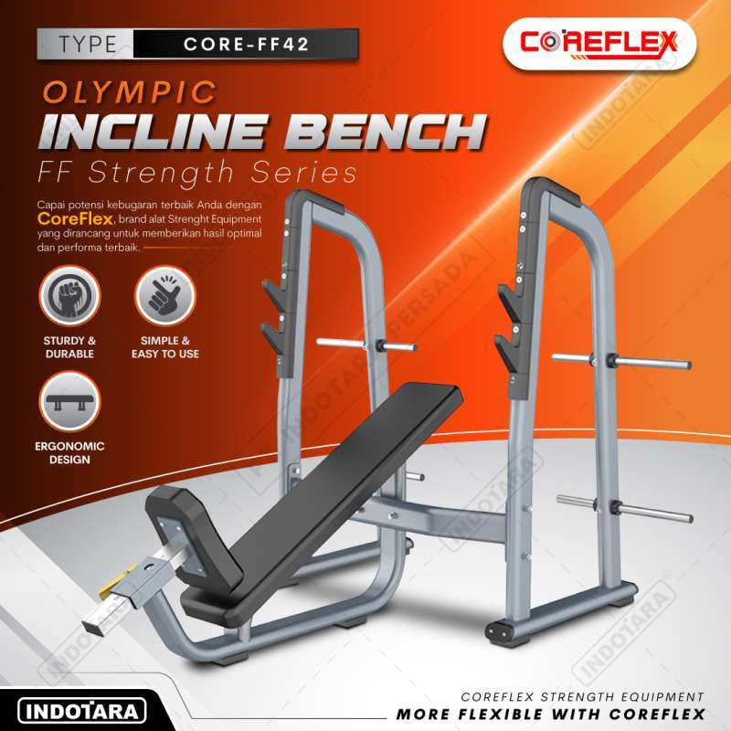 Olympic Incline Bench CORE-FF42 Alat Fitness Coreflex