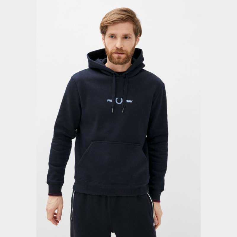 Fred perry sales embroidered hoodie