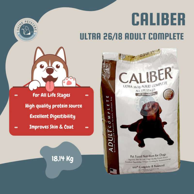 Caliber ultra dog food clearance
