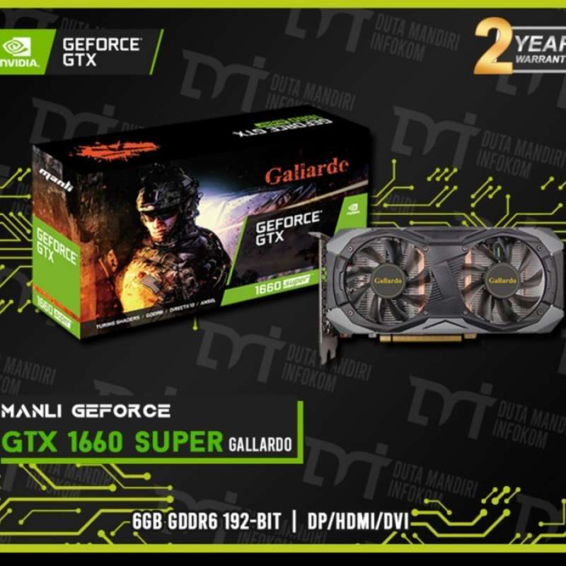 Promo Manli Gtx 1660 Super Gallardo 6Gb Geforce Gtx 1660 Super