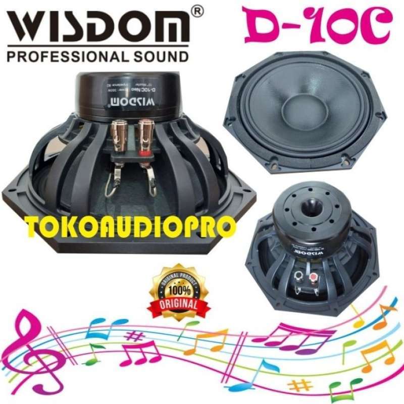 Jual Speaker Component Wisdom D 10c 10 inch Komponen Speaker
