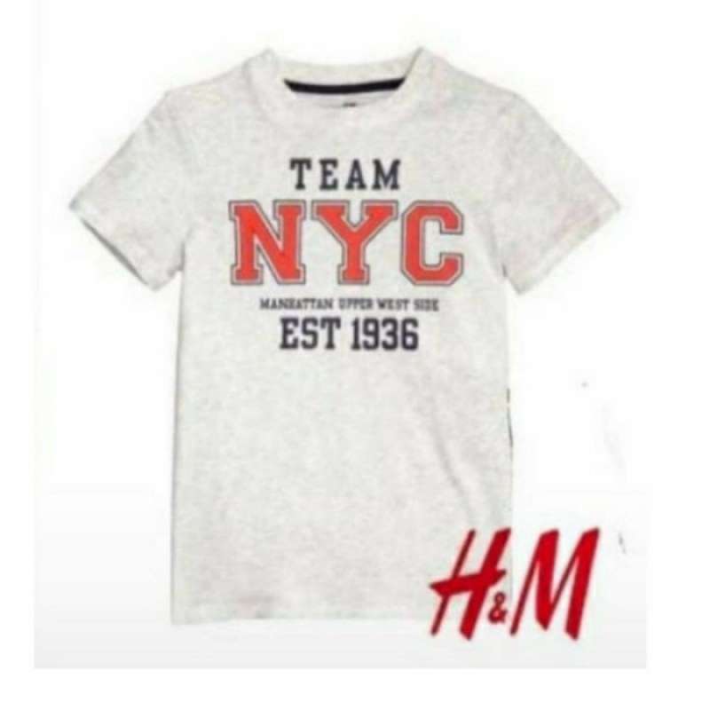 Promo kaos anak unisex merk h m original nyc Diskon 23 di Seller