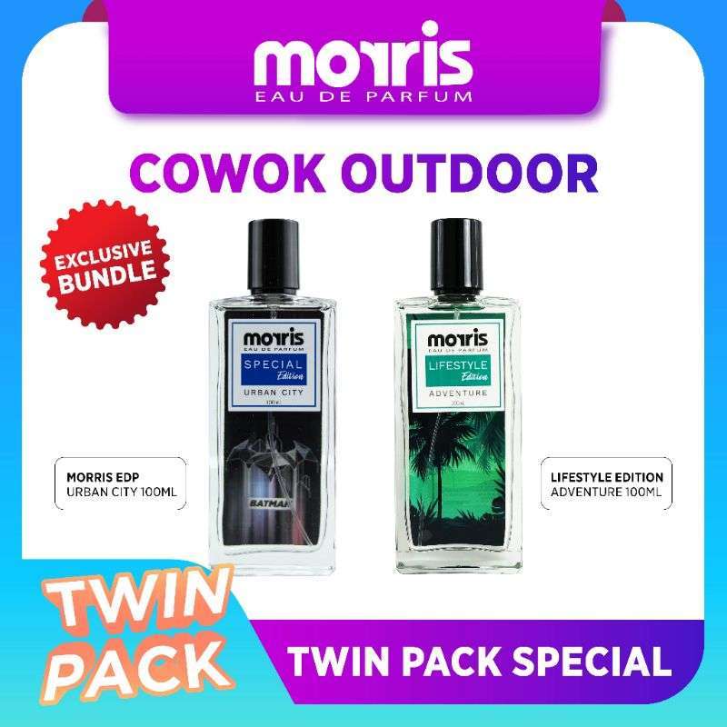 Twin Pack Special Morris Best Parfum Cowok Outdoor