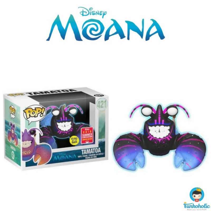 Promo Funko POP Moana Tamatoa Neon Glow in the Dark SDCC