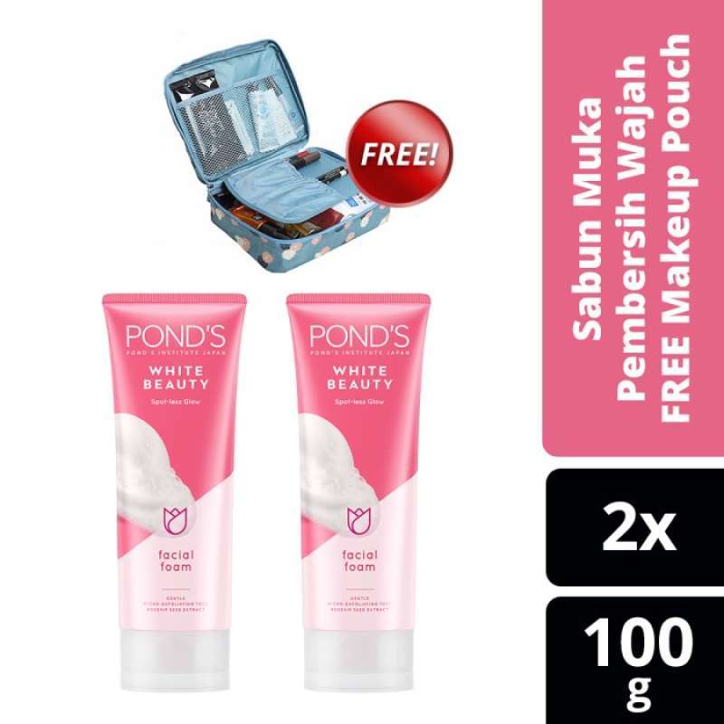 Promo Ponds Bright Beauty Sabun Muka Pembersih Wajah 100G Free