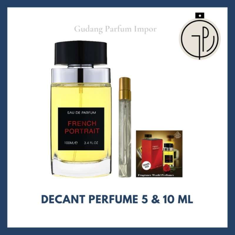 Jual Decant Parfum Fragrance World French Portrait for Unisex EDP