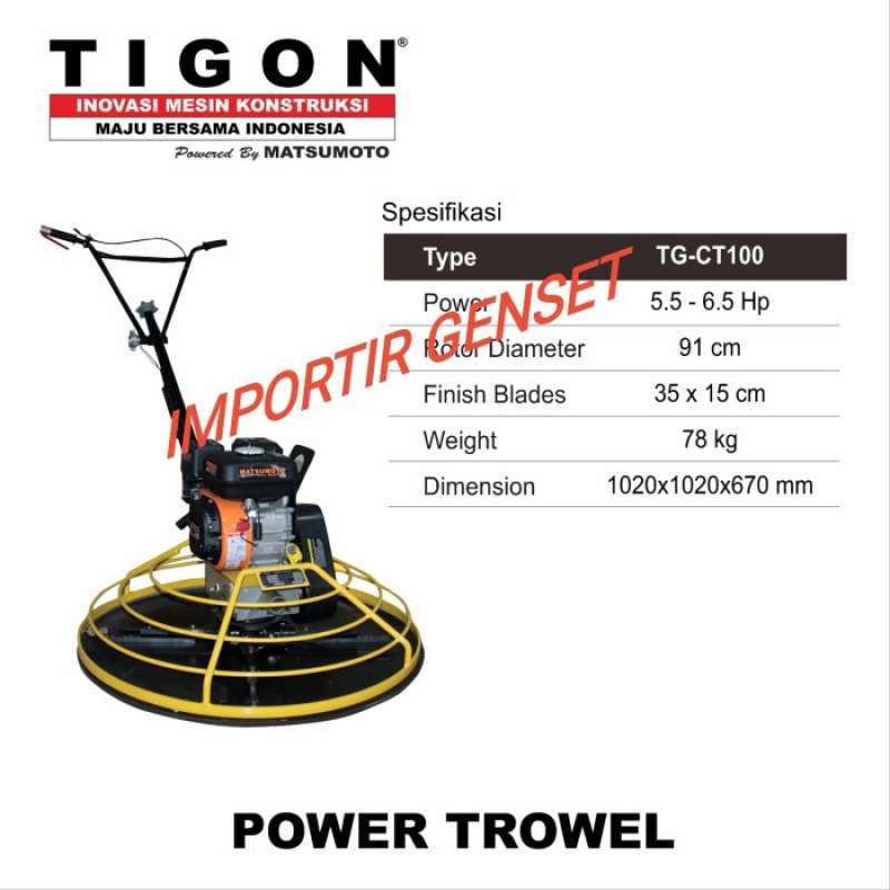 Jual Trowel Beton Mesin Original Murah Harga Diskon Maret 2024