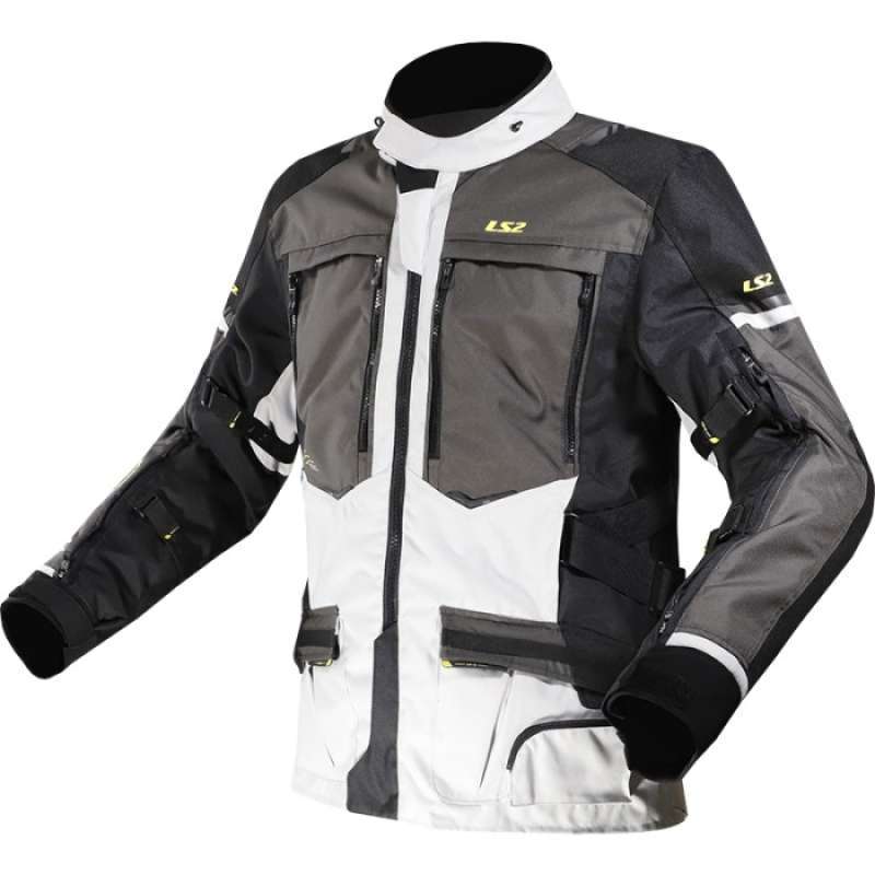 Promo Jaket Adventure Waterproof LS2 Norway Man Jacket Black Grey