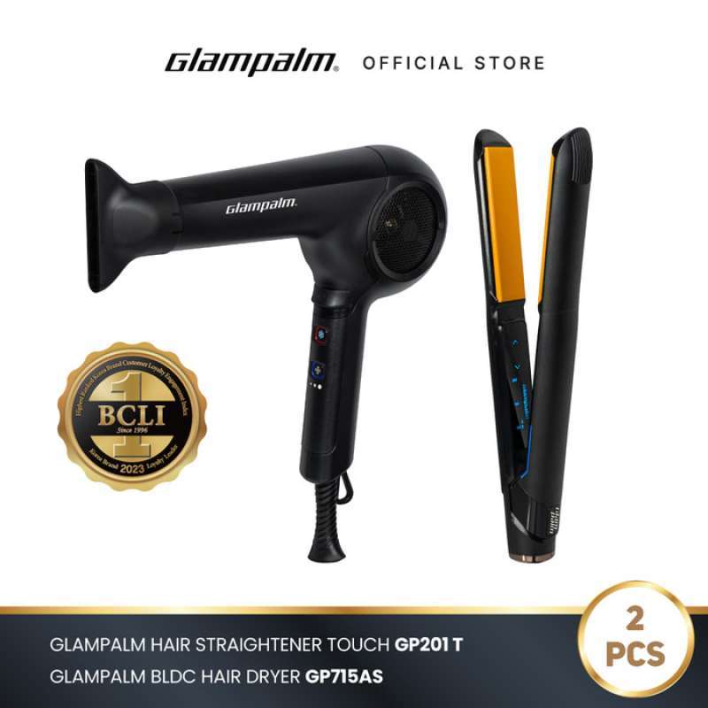 Promo Paket Glampalm Catokan GP201 Touch Hair Dryer GP715AS