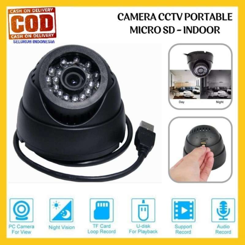 Promo CAMERA CCTV PORTABLE MICRO SD TANPA WIFI TANPA DVR KAMERA