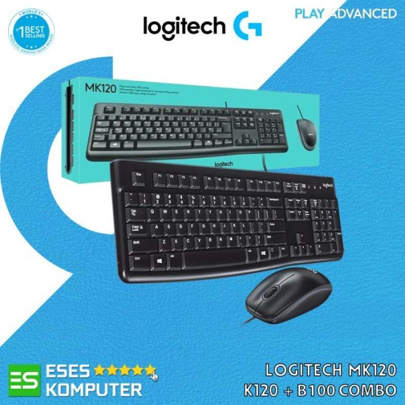 Promo KEYBOARD MOUSE LOGITECH MK120 COMBO LOGITECH K120 B100