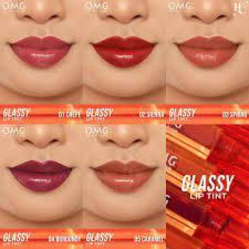 Jual Omg Glassy Lip Tint Terbaru Lip Tint Warna Intense Tahan 12