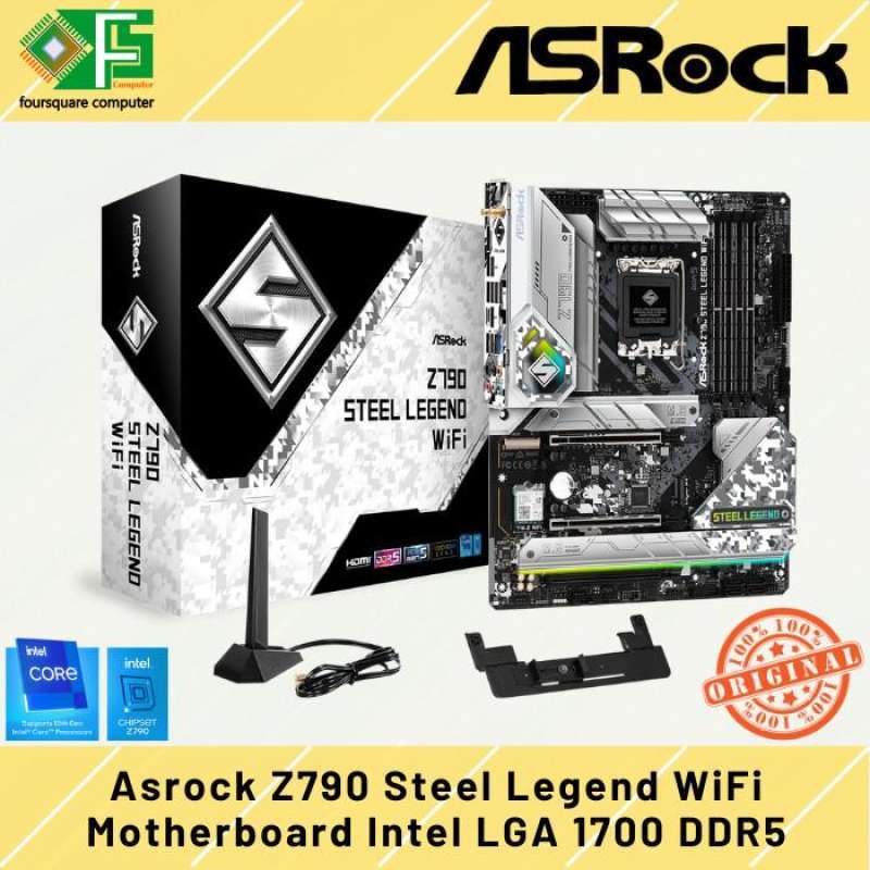 Promo Motherboard Asrock Z790 Steel Legend Wifi Ddr5 Intel