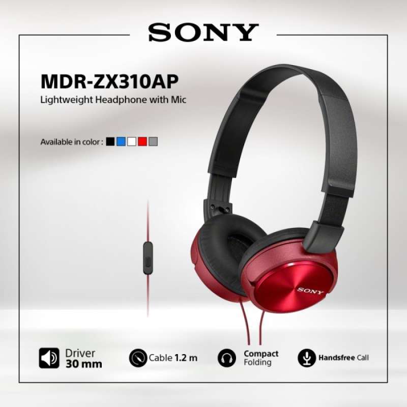 Promo Sony Mdr zx310ap Red On Ear Headphone Zx310 Zx 310ap Zx310ap Diskon 33 Di Seller Mba Ayu Tugu Selatan Kota Jakarta Utara Blibli