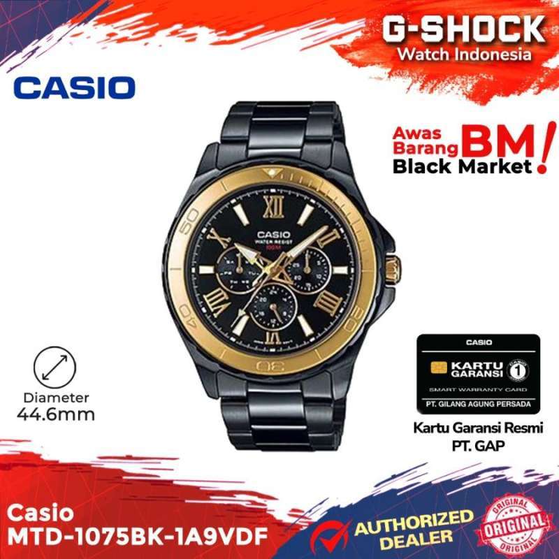 Jual Casio General MTD 1075BK 1A9VDF MTD 1075BK MTD 1075 MTD1075BK