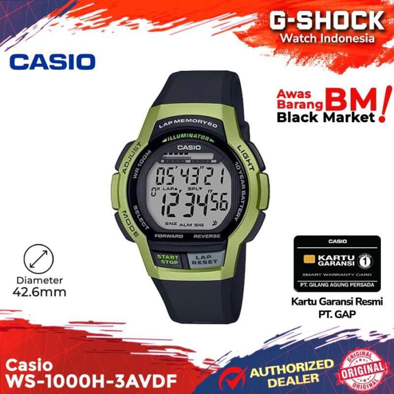 Jual Casio General WS 1000H 3AVDF WS 1000H WS 1000 WS1000H WS