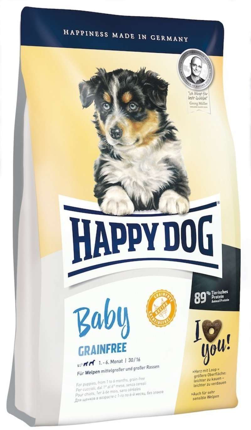 Happy dog junior grain on sale free