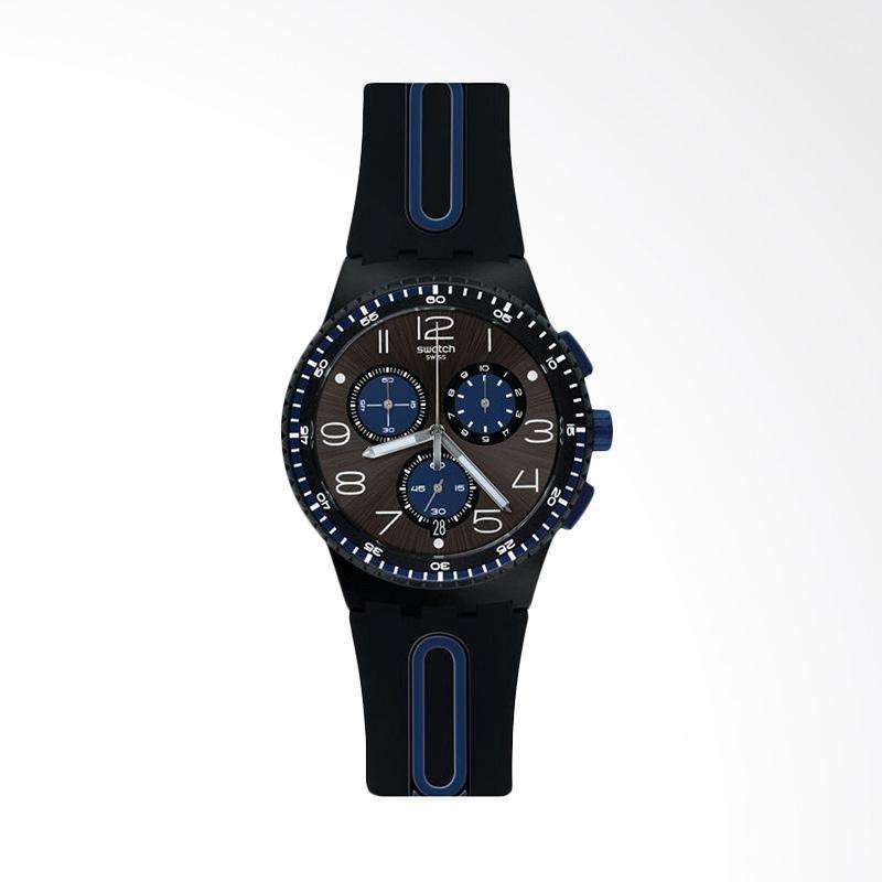 Jual SWATCH Kaicco Jam Tangan Pria Black Blue SUSB406 di Seller