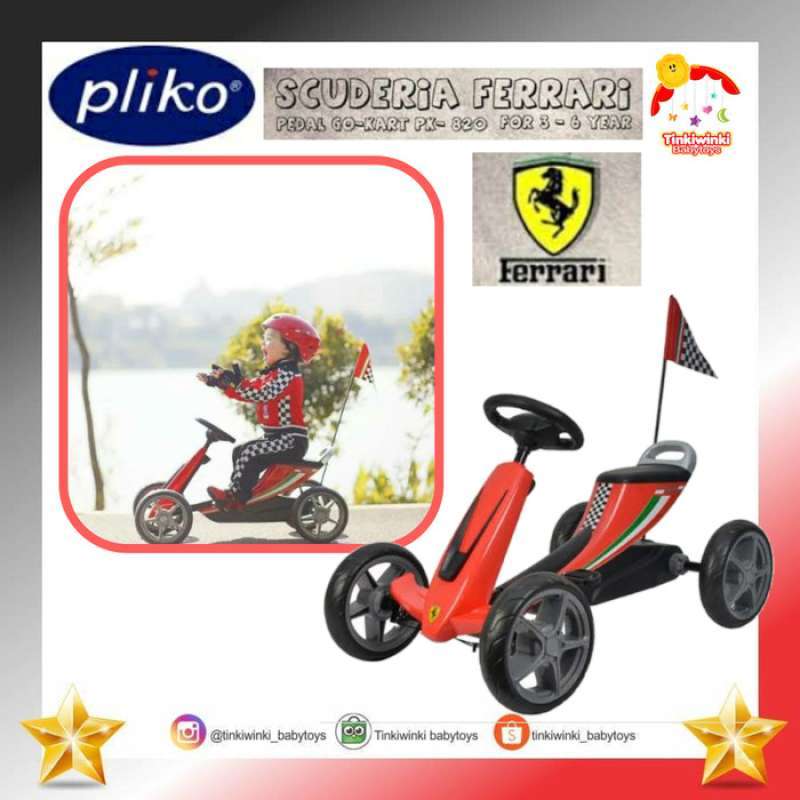 Jual Pliko Scuderia Ferrari Pedal Go Kart di Seller nawangshop