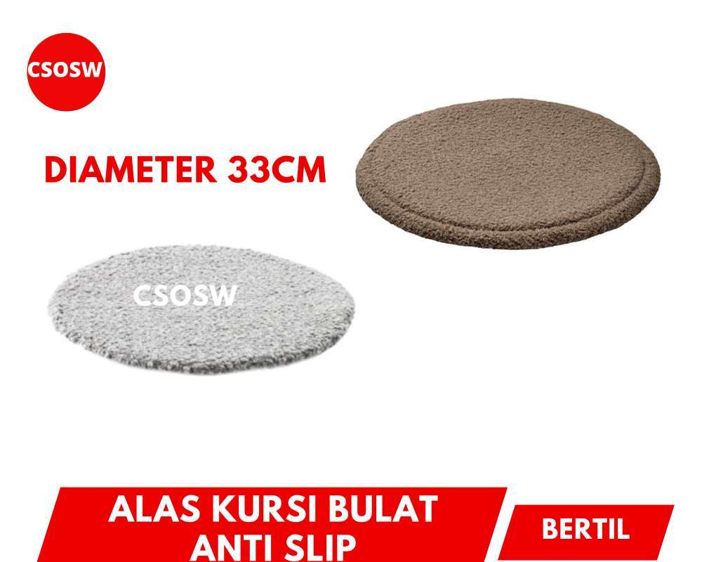 Jual Alas Kursi Bulat Anti Slip Diameter 33cm Bantal Bangku Chair