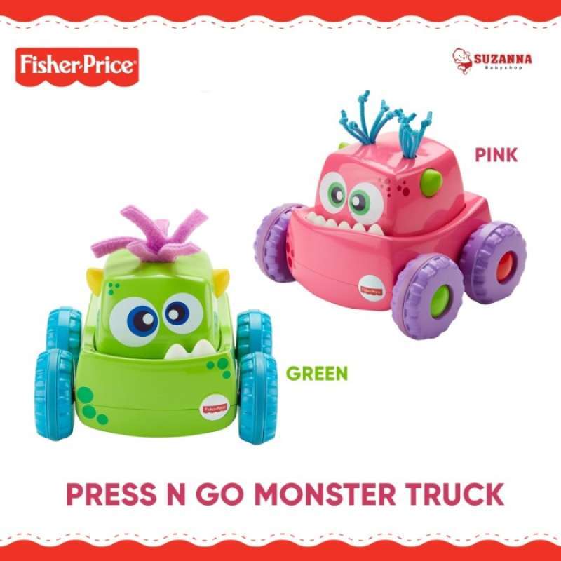 Fisher price press n shop go monster truck green