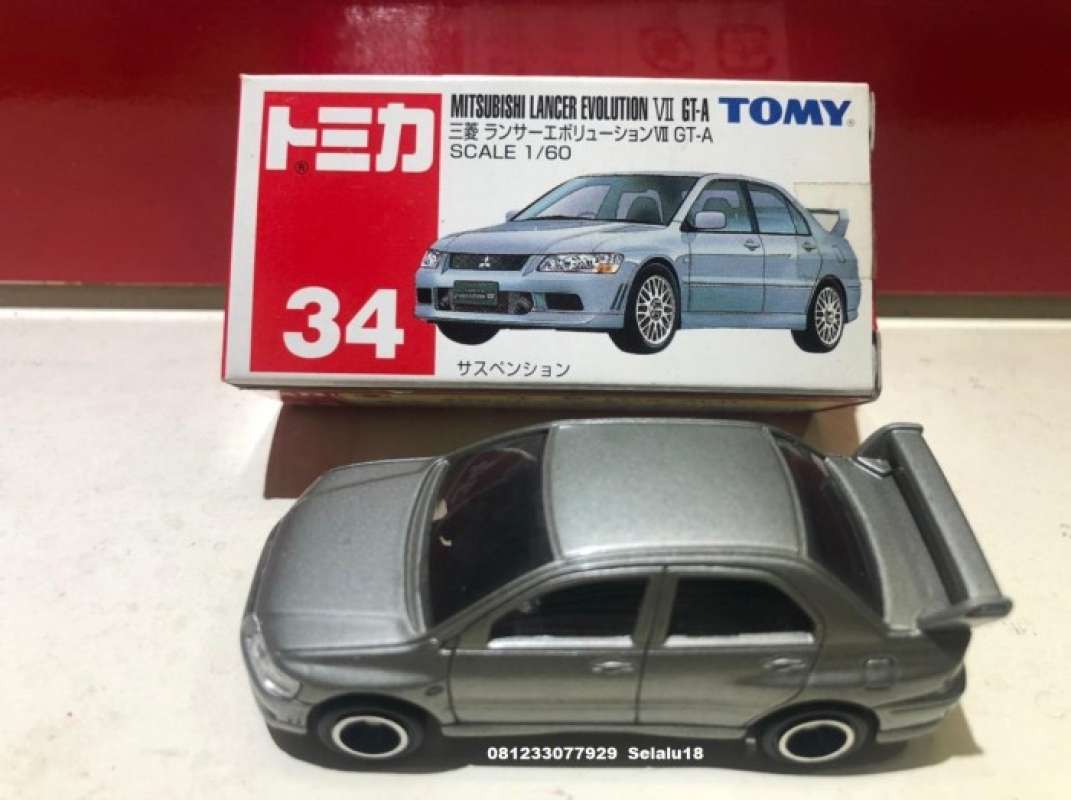Promo Tomica Mitsubishi Lancer Evolution Vii Gt a No 34 Not Hotwheels Jada Diskon 23 Di Seller Venomancer Store Kebon Kacang Kota Jakarta Pusat Blibli