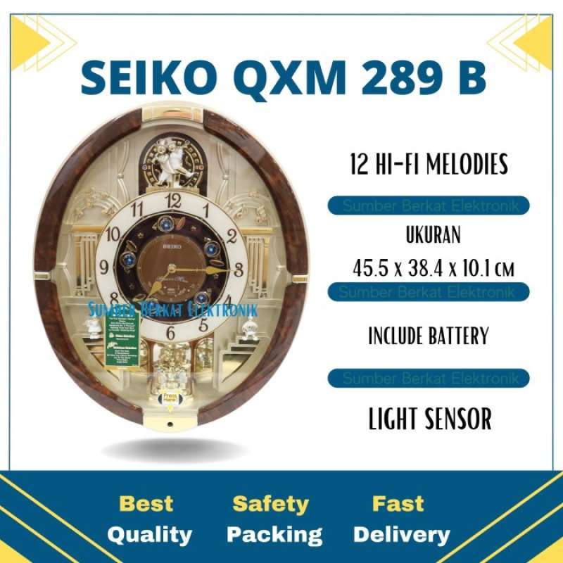 Promo Jam Dinding Melodies Seiko Qxm289B Melodies In Motion