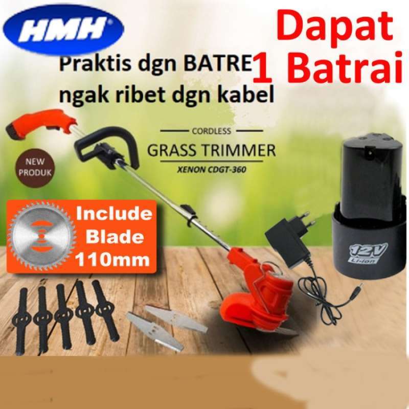 Xenon Cdgt720 Mesin Potong Rumput Baterai Grass Trimmer Cordless 20V