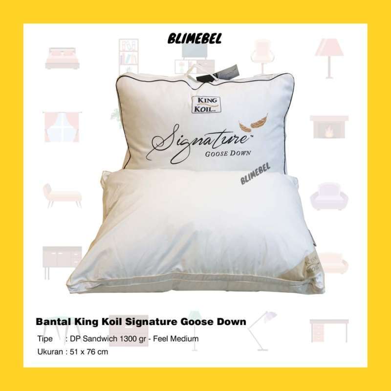 Packing Kempes Bantal King Koil Goose Down Kingkoil Pillow Bulu Angsa