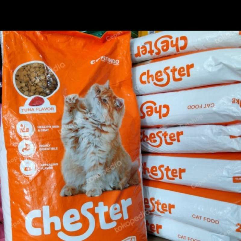 Promo Go Send Makanan Kucing Chester Tuna Cat Food 20Kg Murah No