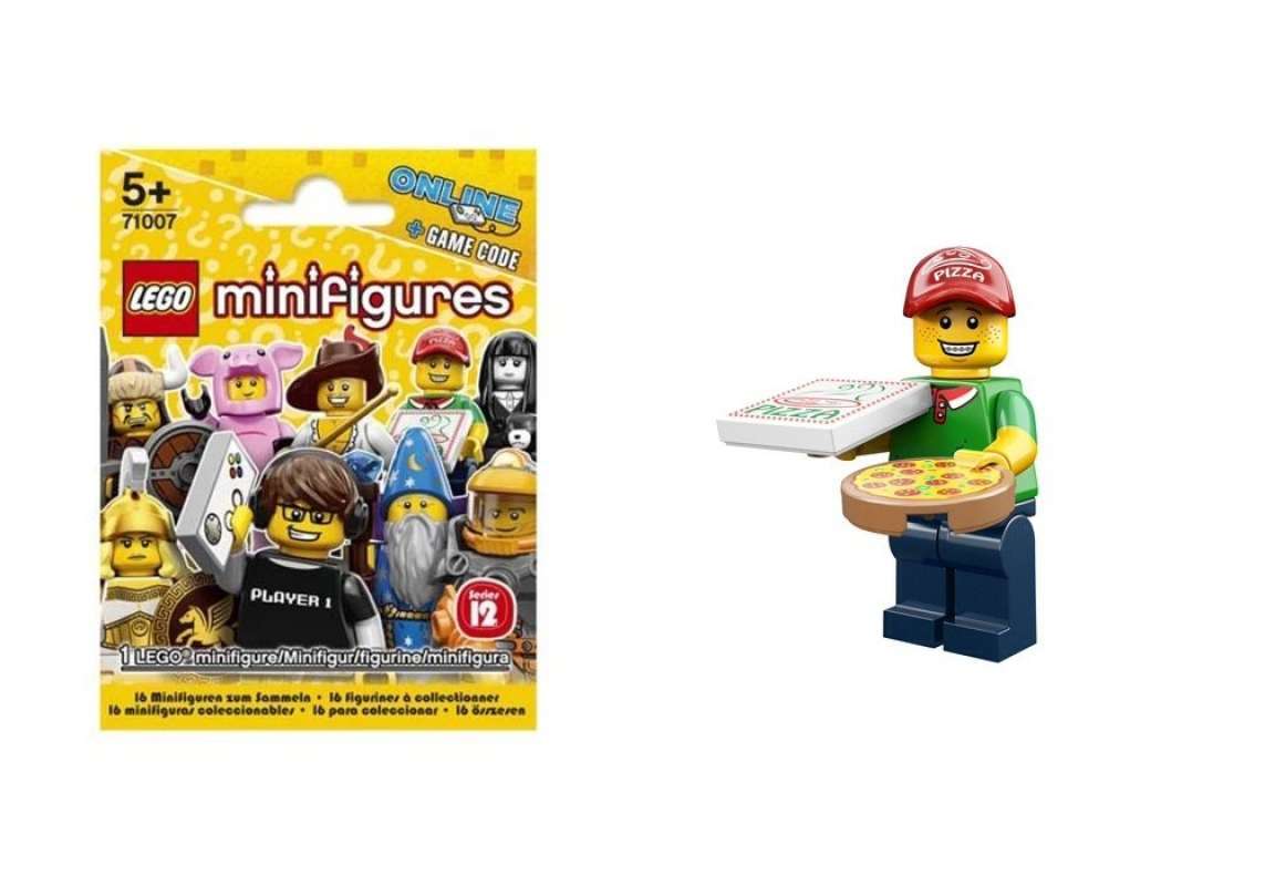Lego City Lego Pizza Delivery [LEGO] Minifigure Series 12 Pizza