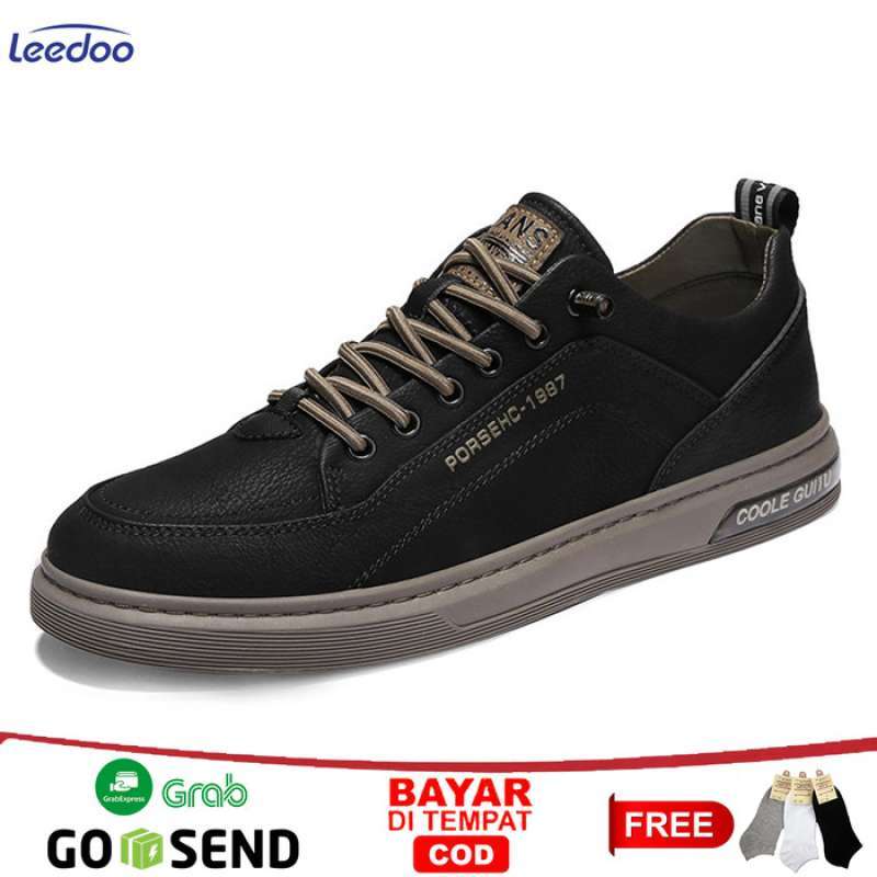 Promo Leedoo Sepatu Casual Sneakers Pria Sepatu Formal Kulit Pria