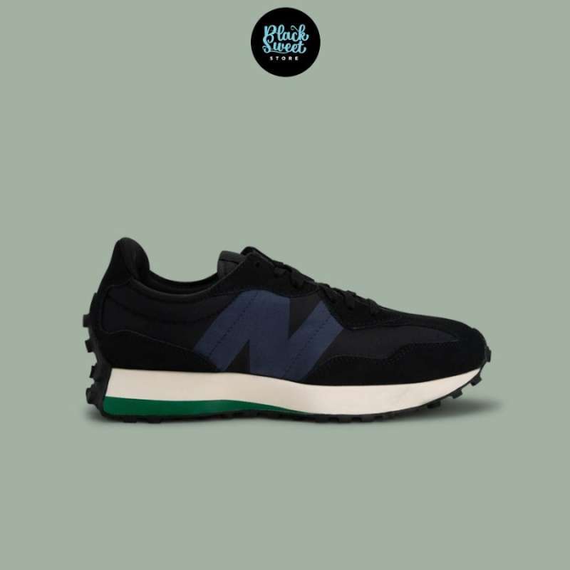 New balance 327 black and green best sale