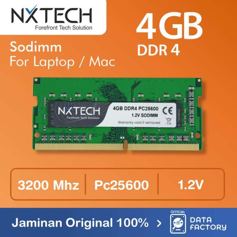RAM LAPTOP NXTECH DDR4 4GB PC25600 3200Mhz NB SODIMM MEMORY ORI