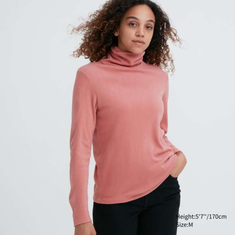 Jual UNIQLO HEATTECH Pullover Fleece Kerah Tinggi Lengan Panjang
