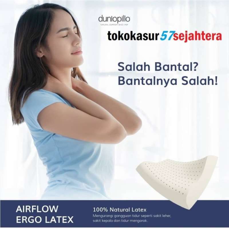Dunlopillo airflow hot sale ergo latex pillow