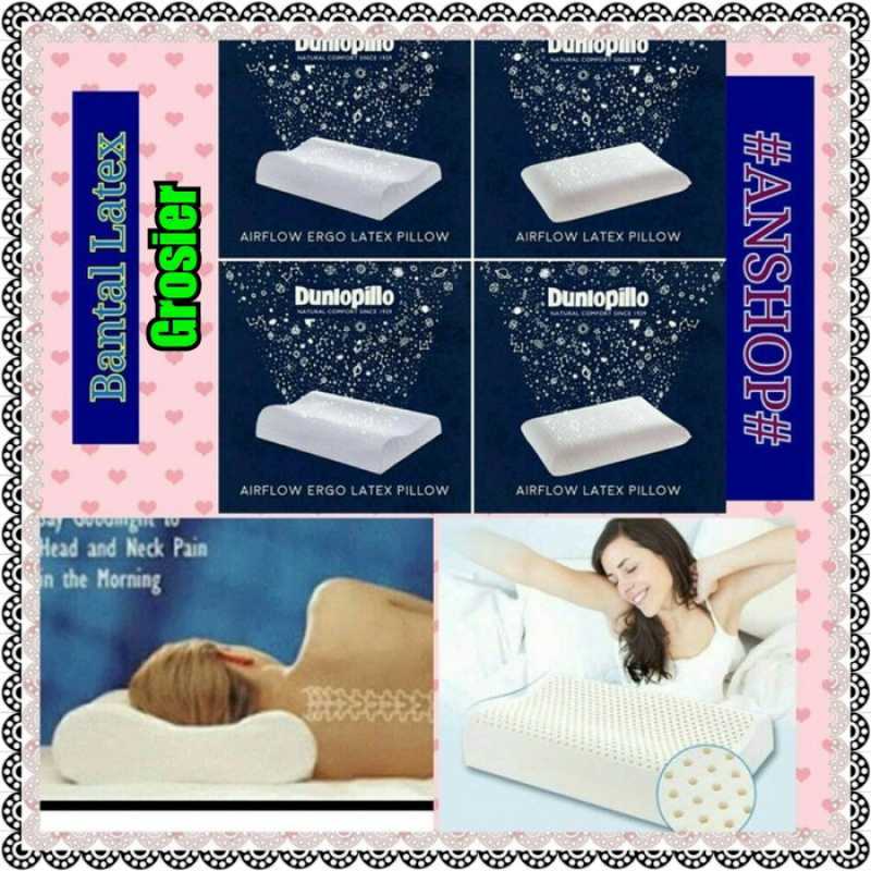 Jual Bantal Latex Dunlopillo Ergo Lekuk Atau Picore Datar di