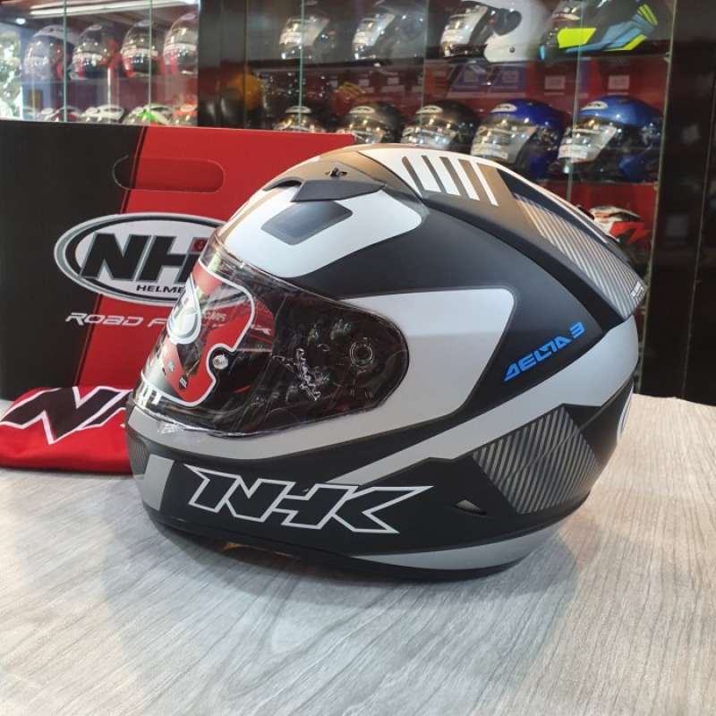 Promo Helm Nhk Gp1000 Delta3 Bk Silv Doff Diskon 23 di Seller