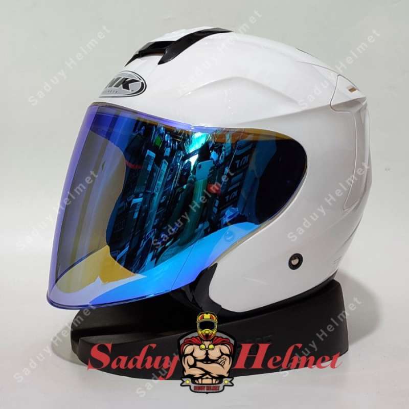 Promo Helm Ink Dynamic Solid White Putih Kaca Visor Venom
