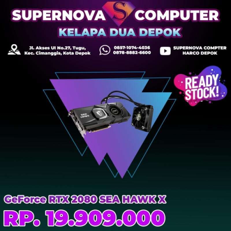 Promo Geforce Rtx 2080 Sea Hawk X Diskon 23 di Seller XiXiStore