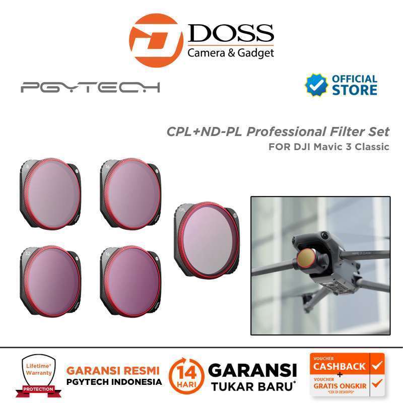PGYTECH Profesional Filter CPL+ND-PL Set(NDPL 16 32 64) for Mavic 3C