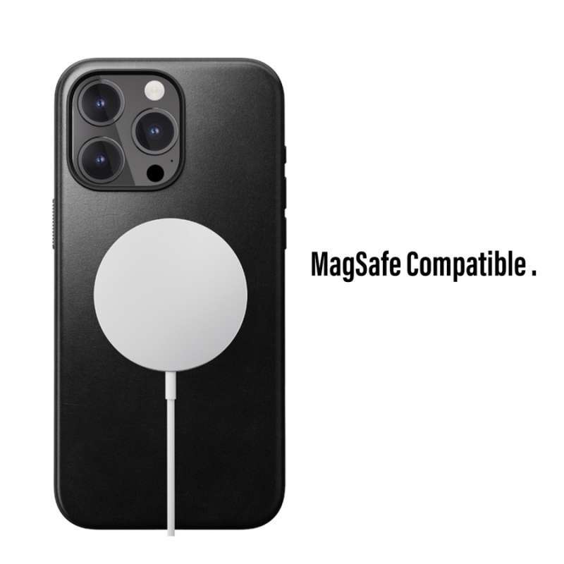 Promo Case iPhone 15 Pro Max Plus Nomad Modern Leather MagSafe