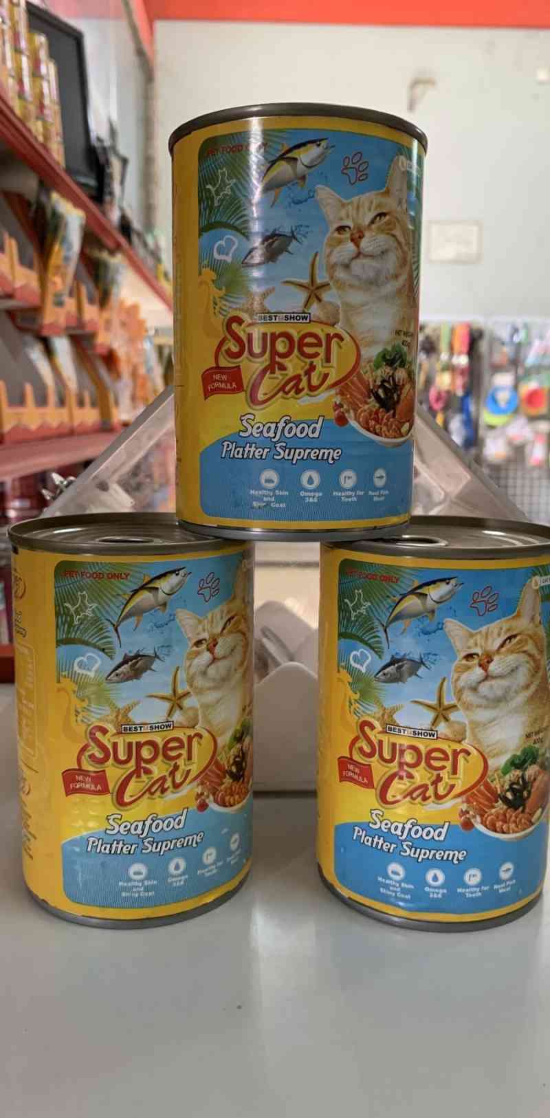 Jual Super Cat Seafood Platter Supreme Adult 400gr Di Seller Belly