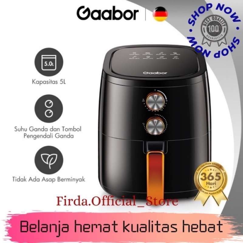 Promo GAABOR AIR FRYER 5 L MESIN PENGGORENGAN TANPA MINYAK GA M5A